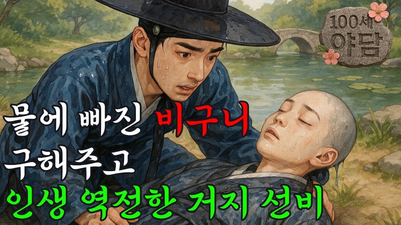 물에 빠진 비구니 구하고 보답을 받은 비렁뱅이 선비 / 야담·민담·전설·설화·옛날이야기