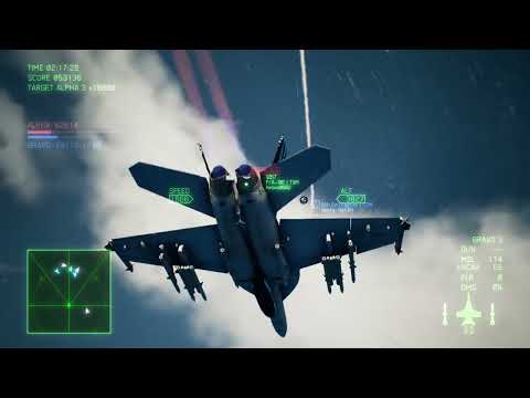 Ace Combat 7 Multiplayer Team Death Match - F/A-18E TGM - Holy Sh*t, It's Maverick!