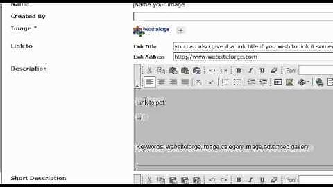Creating Links To Pdf Or Sound File Advanced Gallery - Websiteforge Ecommerce Website