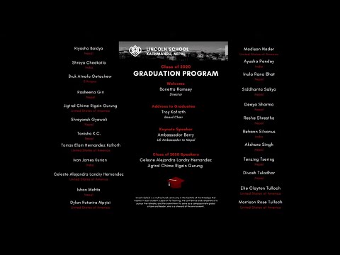 Class Of 2020 Graduation Ceremony