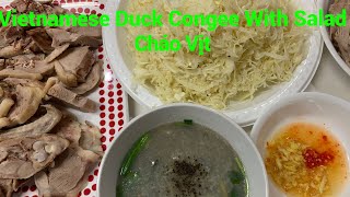 Vietnamese Braised Duck Congee - Cháo Vịt