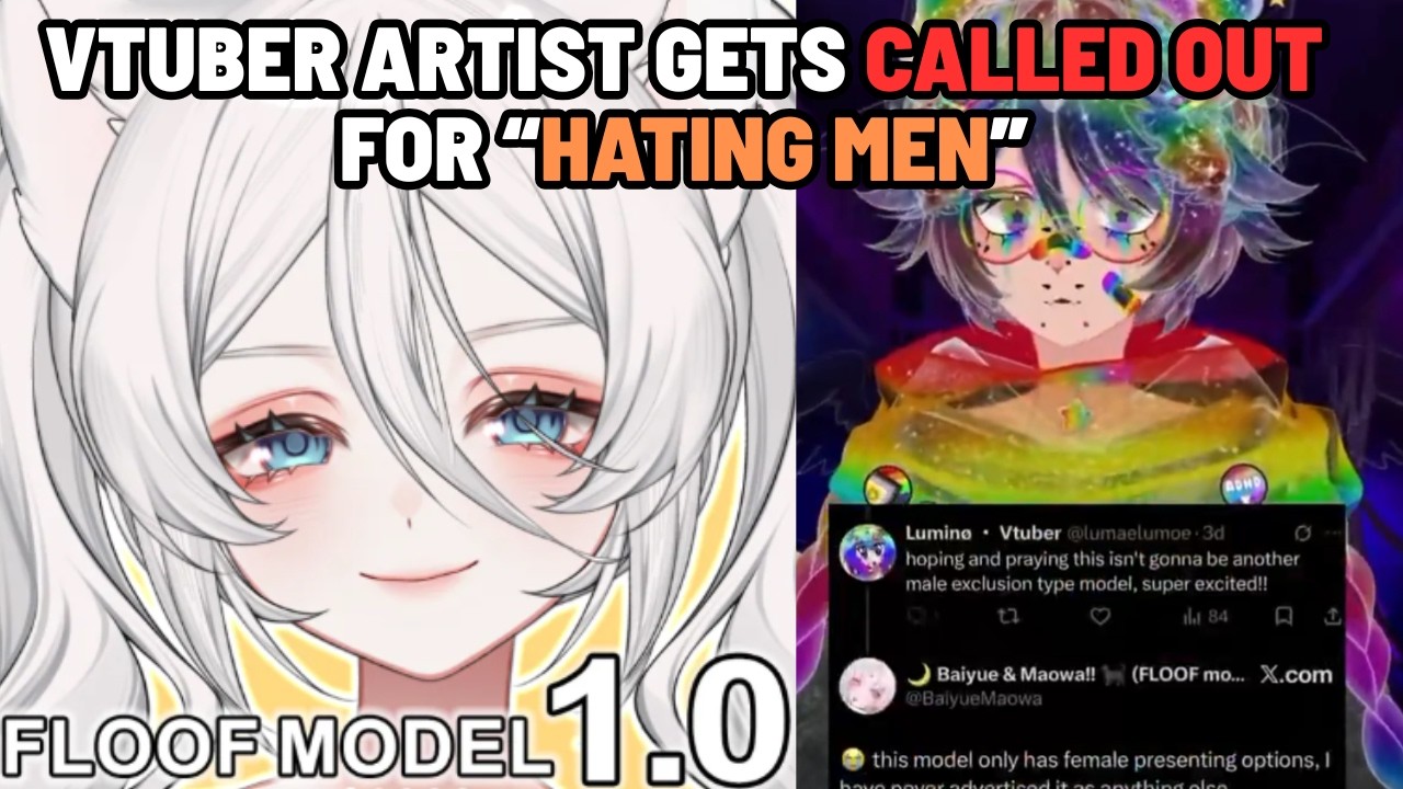This VTuber Artist "Floof" is getting ATTACKED by ungrateful fan | "You HATE MEN DONT YOU?"