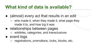 Beyond Wikimetrics: Using Databases and APIs for Research (II)