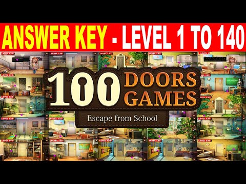 100 Doors Games Escape From School Walkthrough Guide | All Levels 1 to 140