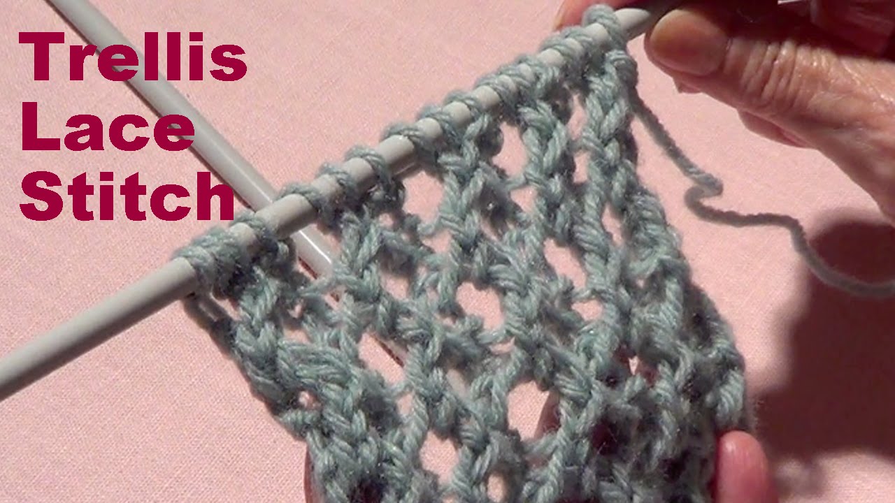 Trellis Lace Knitting Stitch