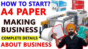 Fully Automatic A4 PAPER CUTTING MACHINE Price In India | A4 Copier Paper Manufacturing in India