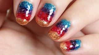 Nail tutorial colorful rainbow popsicle nails using NYC nail polishes