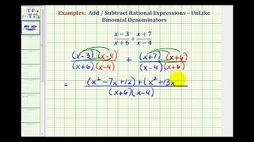 Ex Add Rational Expressions with Unlike Denominators