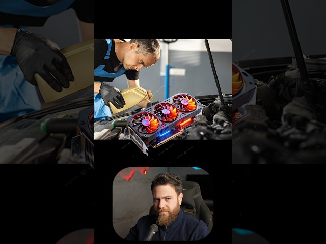 حطيت زيت محرك لكرت الشاشة #سنكرة