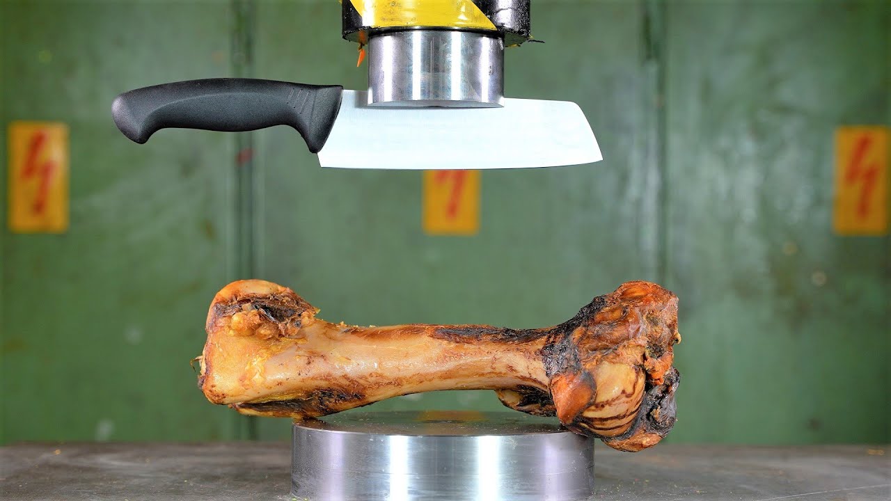 Hydraulic Knife Vs. HUGE Bone Will it CUT? YouTube