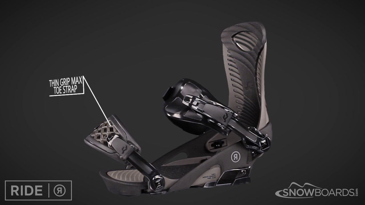 RIDE CAPO バインディング 2017 Ride Capo Mens Binding Overview by SnowboardsDotCom - YouTube