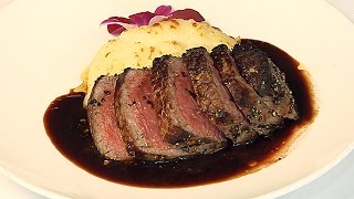 Executive chef dushan celic from new york city's blu on park
demonstrates how anyone can make a perfect petite filet mignon.