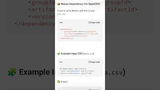 Java Program to read CSV file header and compare #shorts