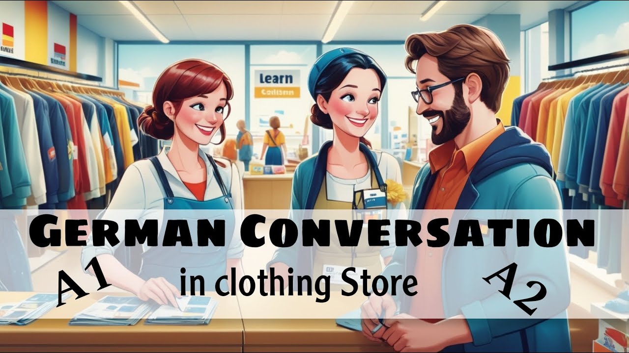 German Conversation For beginners | in Clothing Store