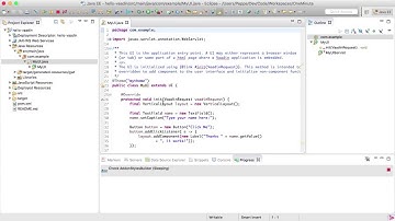 Vaadin One Minute Tip, Part 2: Import, edit and run your Vaadin project in Eclipse.