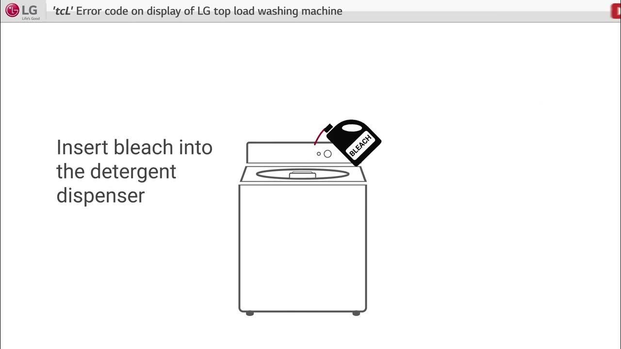 [LG Top Load Washers] Troubleshooting An tCL Error code YouTube