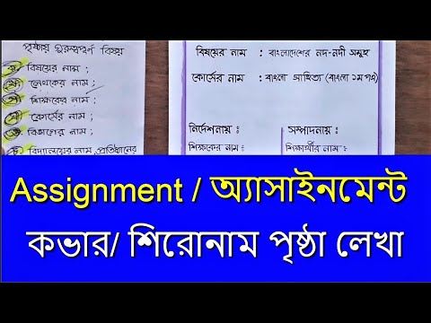 ভিডিও: শিরোনাম পৃষ্ঠাটি দেখতে কেমন?