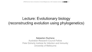 Famous Introduction to Evolutionary Biology - SPAAM Summer School: Ancient Metagenomics (2022) Profile