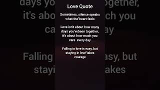 When Love Speaks, Hearts Listen | Deep Love Quotes