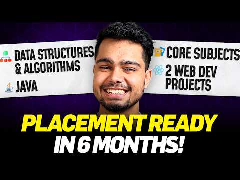 Learn DSA and get Placement Ready in 6 Months! 🎉 Learn DSA, Core Subjects & build 2 Web Dev Projects