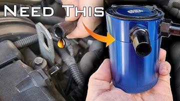Quick fix for engines burning oil/How to install oil catch can /preventing carbon buildup in engine