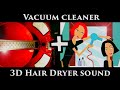 2 Hours Vacuum Cleaner Sound 3D Hair Dryer Sound Find Sleep Relax Soothe A Baby 