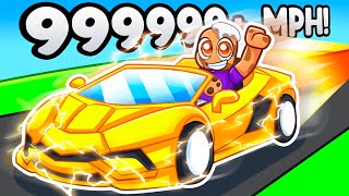 ¡Corre a 9.386.721 MPH en SUPER CARS en Roblox!