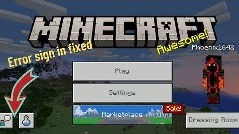 How To Fix Error Sign in Minecraft