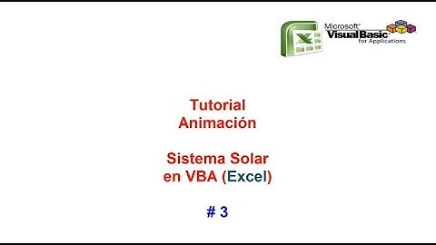 Tutorial Animación Sistema Solar VBA # 3