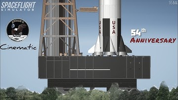 Apollo 11 | Animation | Saturn V | 1:1 Realistic mode | SFS