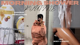 MY MORNING SHOWER ROUTINE | BODY CARE &amp; FEMININE HYGIENE | FATOUU SOW