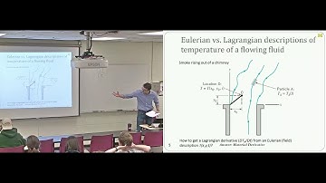 Lecture 09  The Velocity Field and Material Derivative Video and Slides Enhanced Quality