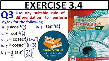 Exercise 3.4 Question 3 class 12 Maths New KPK Book | Ex 3.4 Q No 3 Inverse Trignometric Functions