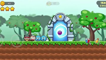 Ball V   Red Boss Challenge  TUTORIAL 🤓 Level 5-6 🍎 Gameplay Walkthrough Part 1 🤠