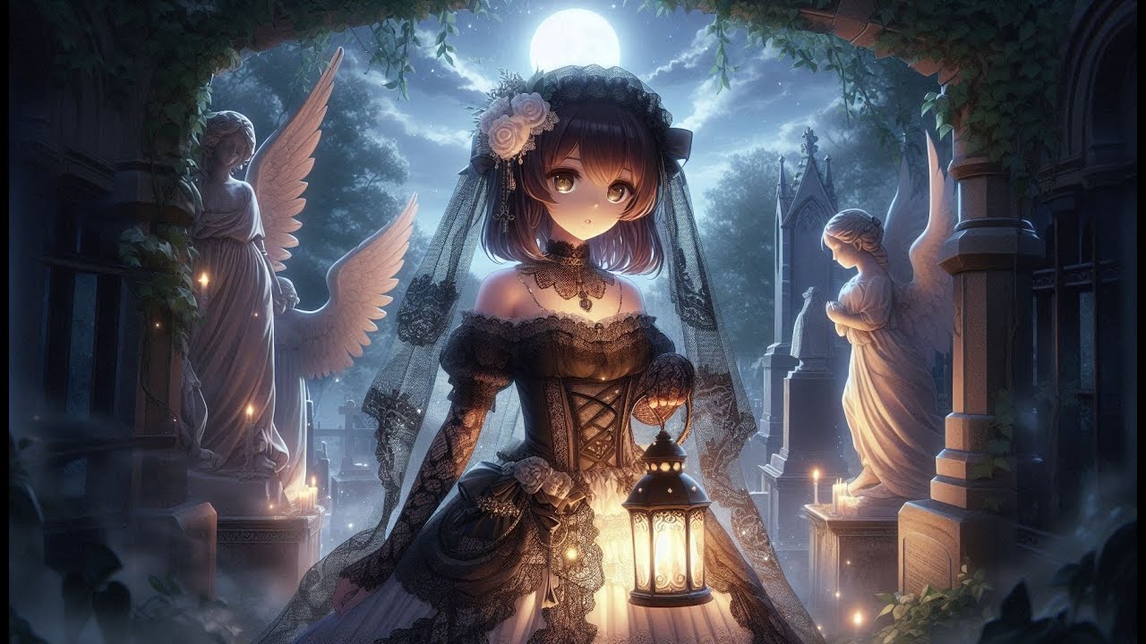 🌙Moonlit Graveyard⚰️: Melancholic Gothic Piano & Choir for Sleep and Relaxation 🎶
