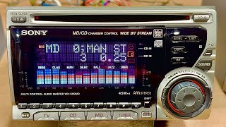 SONY WX-C60MD CAR STEREO AUDIO SYSTEM Radio Md Cd Player