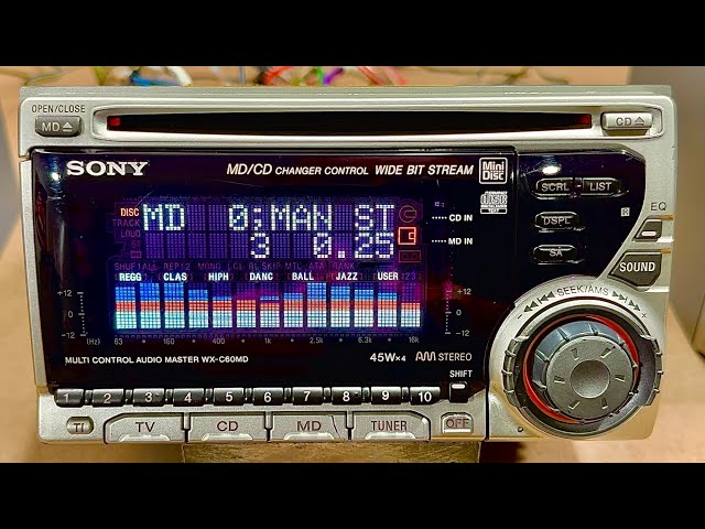 SONY WX-C60MD CAR STEREO AUDIO SYSTEM Radio Md Cd Player