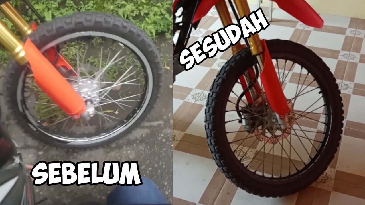  Cat  velg  crf warna  hitam  biar tambah ganteng YouTube