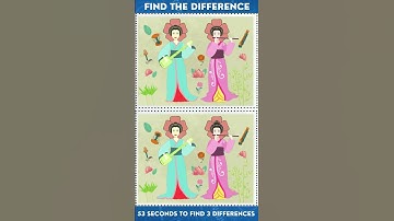Find the difference Japanese Pictures | Differences Between 2 Pictures, Game & Puzzles HDI95 #Shorts