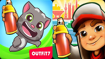 Talking Tom Candy Run vs Subway Surfers Monaco - Android Gameplay Part 11