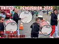 Wgi 2023 united percussion 2023 drumline  united bass subs
