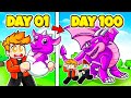 100 Days In ROBLOX DRAGON RACE CLICKER!