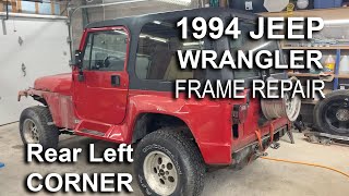 Jeep Wrangler YJ Rear Frame Rust Repair P0399 | Store | Taboo Customs