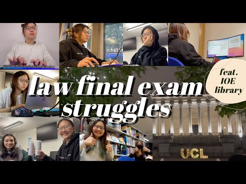 finish my law exams with me || ucl law student: pulling an all-nighter