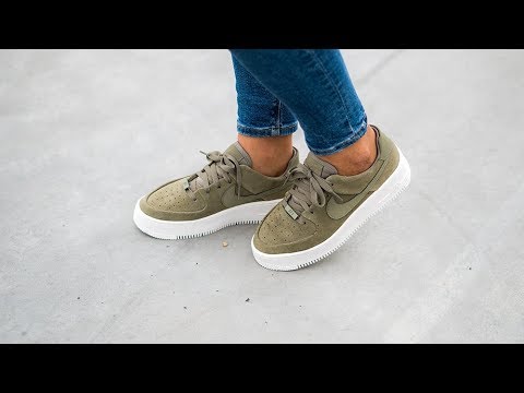 Onfeet: Nike Air Force 1 Sage Khaki 