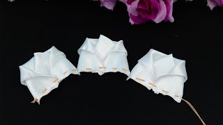 Ribbon Embroidery Flower Making Tricks For Beginners ❤️ Ribbon Flower Tutorial