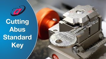 KUKAI Alpha Pro 💥 Standard Key cutting - Abus Security (Subtitles) // Milling machine
