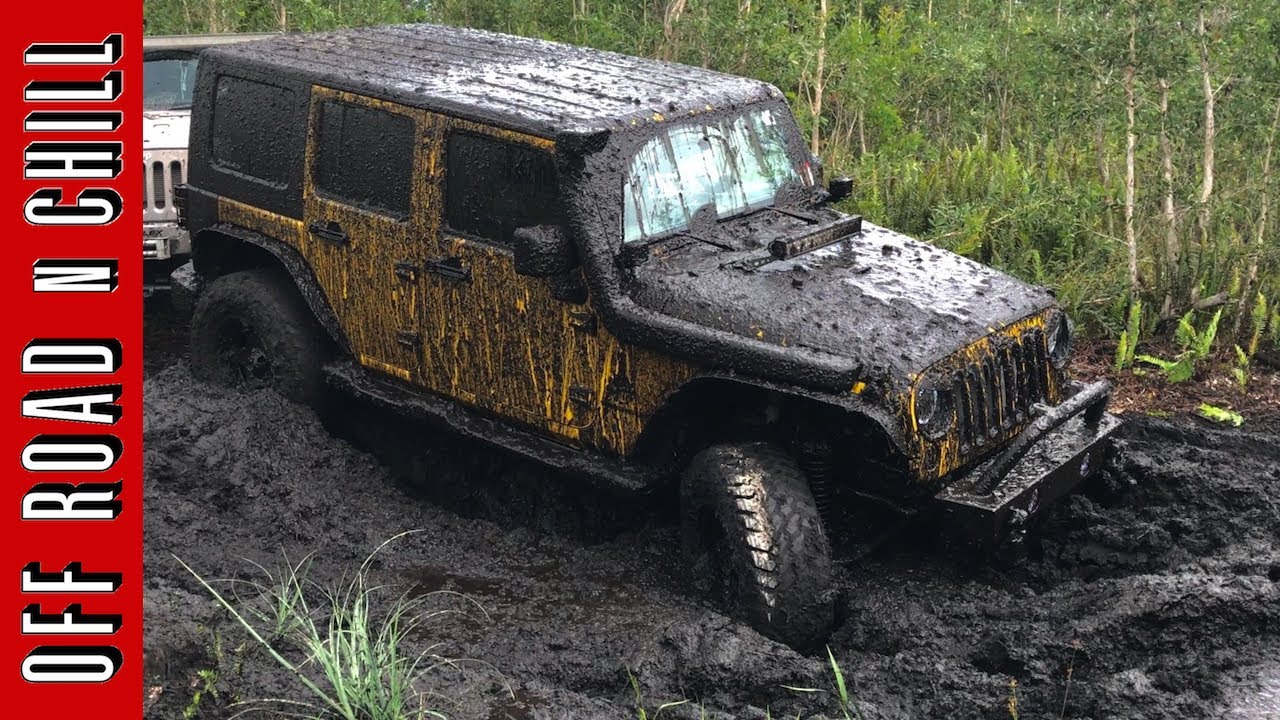  Jeep  Wrangler  Stuck in Mud  Florida Swamps Jeep  Wrangler  