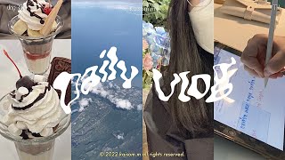 Vlog 38;daily vlog | สอบjlpt , study👀 , ไปไหว้พระ, enjoy eating🫶🏻 / #kaisom /