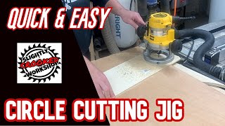 DIY Circle Cutting Jig // Easy // Quick // Wooden Rounds for Crafts